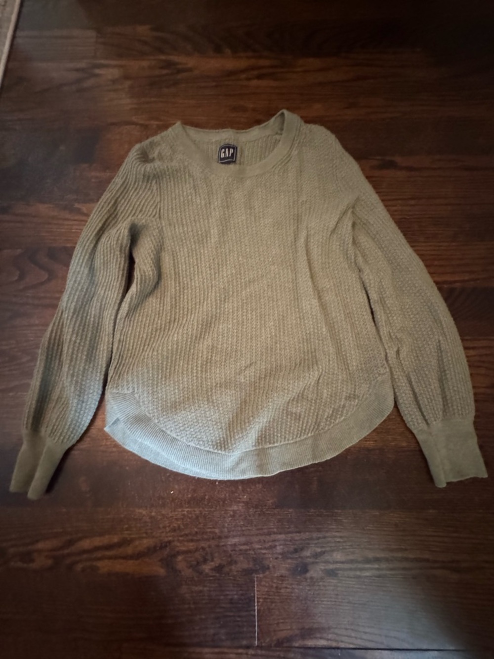 GAP Olive Green Crewneck Knit Sweater